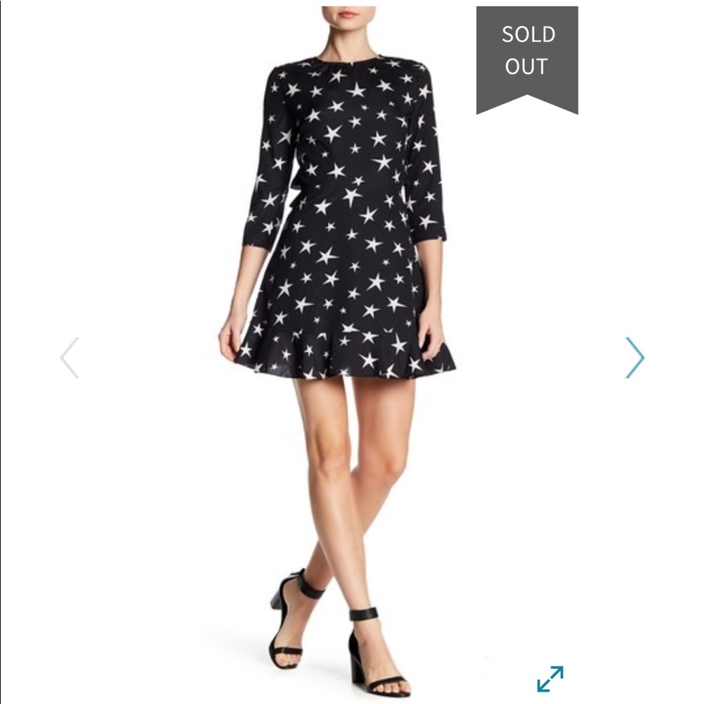 🌟NWT Star Ruffle Fit Flare Dress